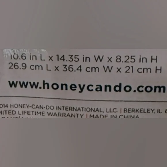 Gray Woven Storage Basket - Picture 3 of 3